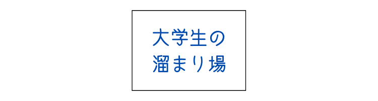 大学生の溜まり場